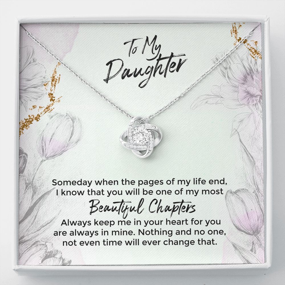 To My Daughter, Most Beautiful Chapters - Love Knot Necklace