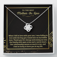 Thumbnail for To My Mother-In-Law, Our Relationship Means So Much To Me - Love Knot Necklace