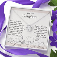 Thumbnail for To My Daughter, Never Forget That I Love You - Love Knot Necklace
