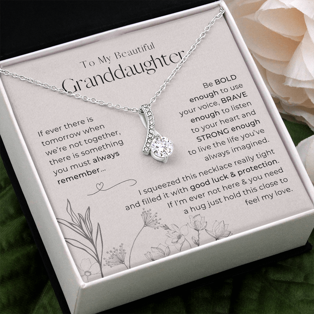 To My Granddaughter, Always Remember This - Alluring Beauty Necklace