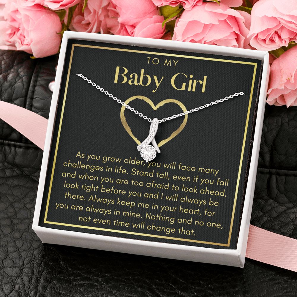 To My Baby Girl, Stand Tall Even If You Fall - Alluring Necklace