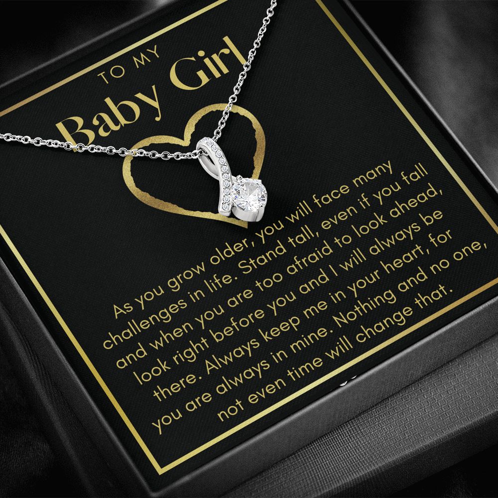 To My Baby Girl, Stand Tall Even If You Fall - Alluring Necklace