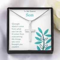 Thumbnail for To My Son, Your Strength - Cross Necklace