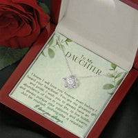 Thumbnail for To My Daughter, You Are My Greatest Gift - Love Knot Necklace