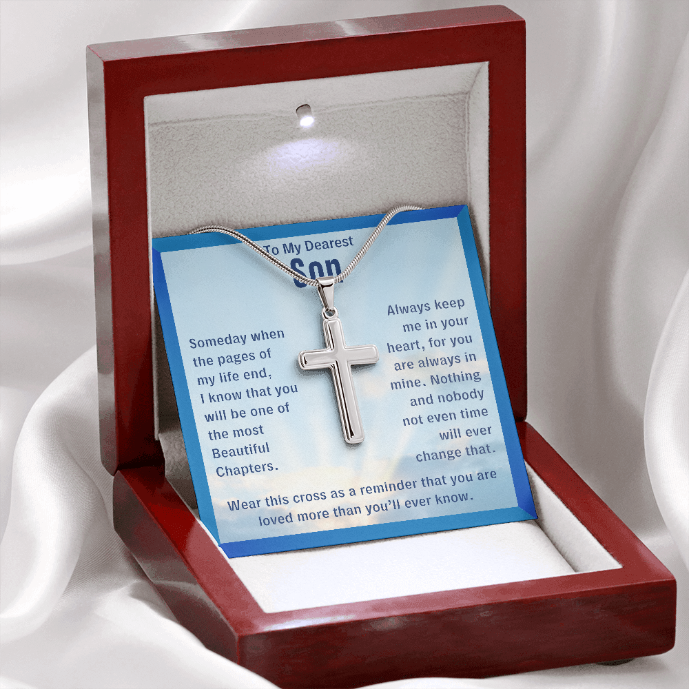 To My Son, You Are Loved - Cross Necklace
