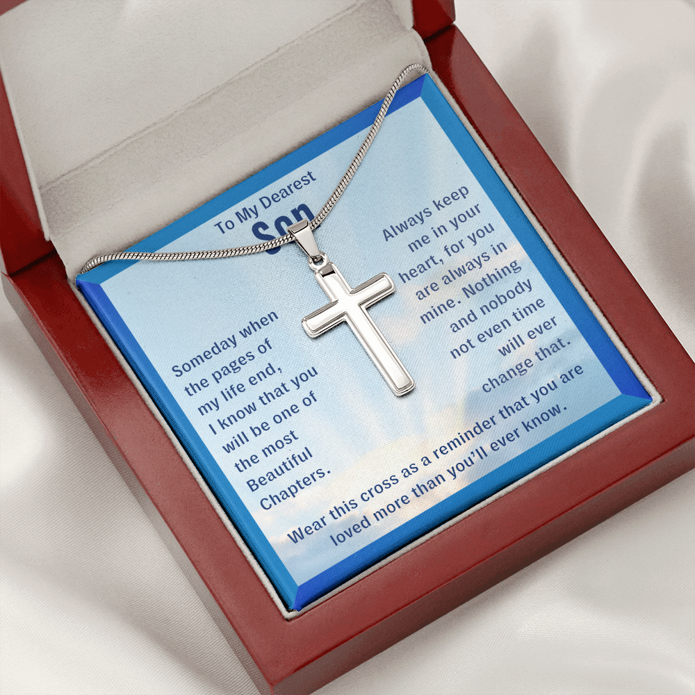 To My Son, You Are Loved - Cross Necklace