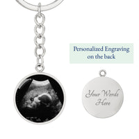 Thumbnail for To My Mommy From Your Little Bump - Circle Photo Keychain