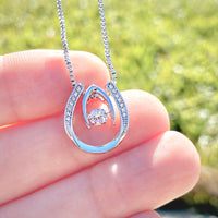 Thumbnail for To My Granddaughter. Never Lose Faith. Lucky Horseshoe Necklace. Personalized (GD123-P)