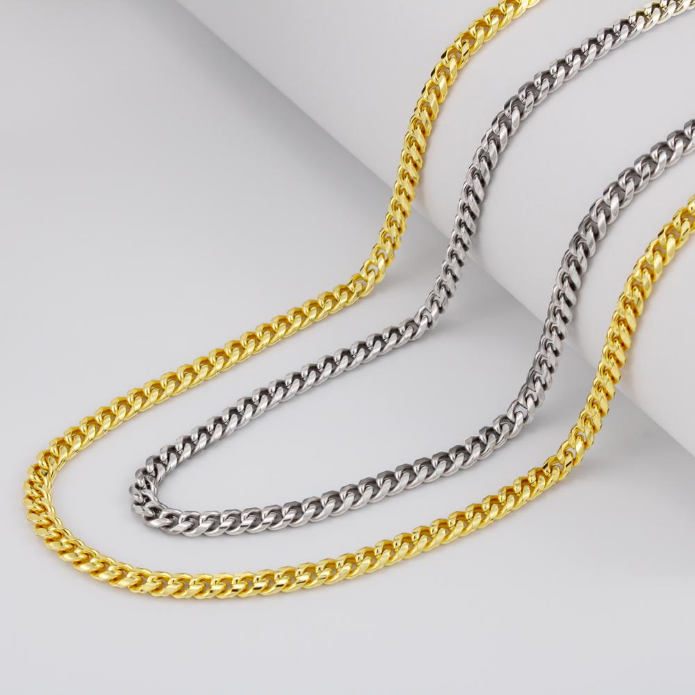 To My Son, Just Do Your Best, Love Mom - Cuban Link Chain